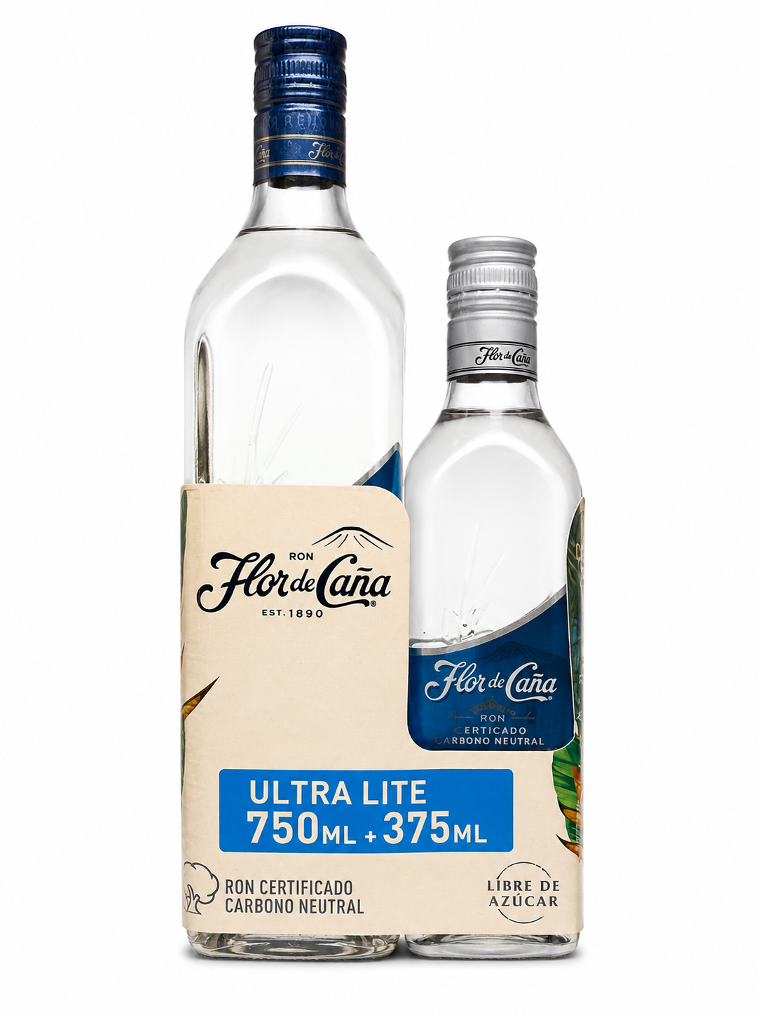 Ron Flor De Caña Ultra Lite 750+375ML
